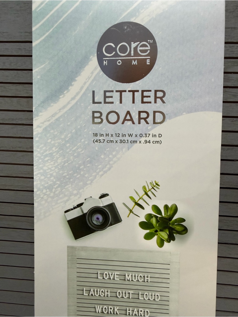 Gray Letter Board - Modern Wall Display